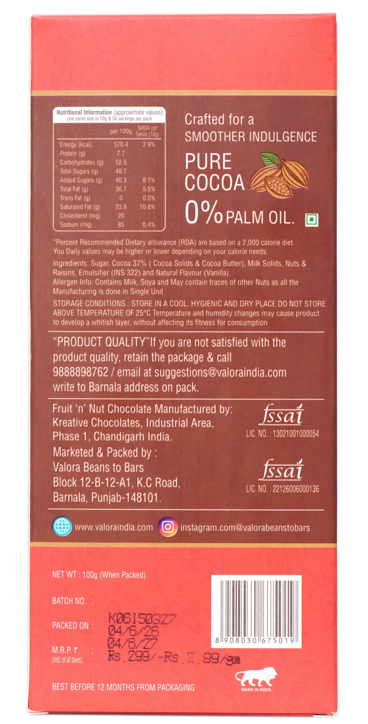 Dry Fruit Chocolate